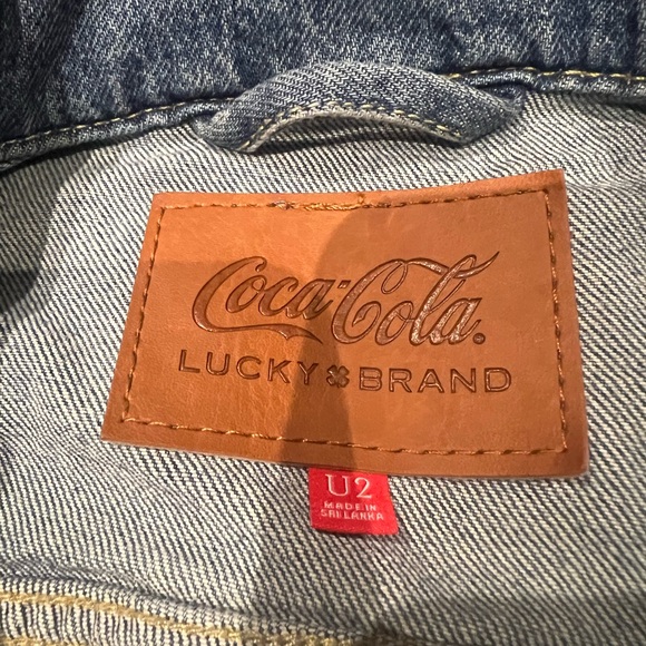 Lucky Brand Coca Cola Denim Trucker Jean Jacket Size Mens Small (U2) - Picture 4 of 9
